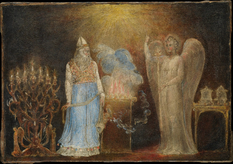 Engelen som vises for Zakarias - William Blake