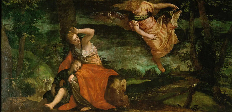 Engelen vises i Agar i ørkenen / Agar og Ismael i Bersheba-ørkenen - Paul Véronèse

Source:
L'ange apparaît à Agar dans le désert / Agar et Ismaël dans le désert de Bersheeba - Paul Véronèse
