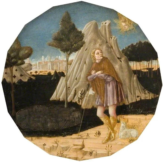Engelen vises for Joachim - Matteo di Giovanni