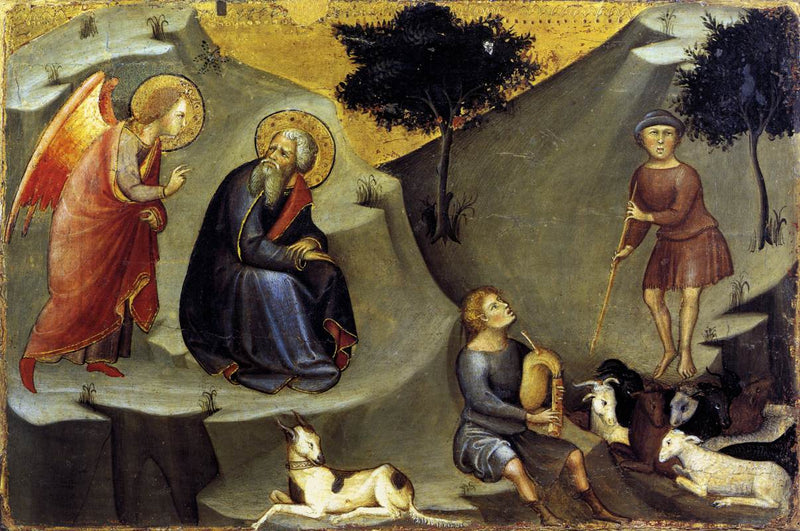 Jomfru Marias bebudelse for Joachim - Bartolo di Fredi
