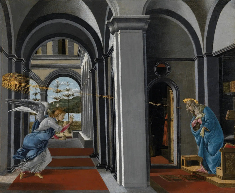 Den hellige engelens kunngjøring fra den florentinske kirken San Barnaba - Sandro Botticelli
