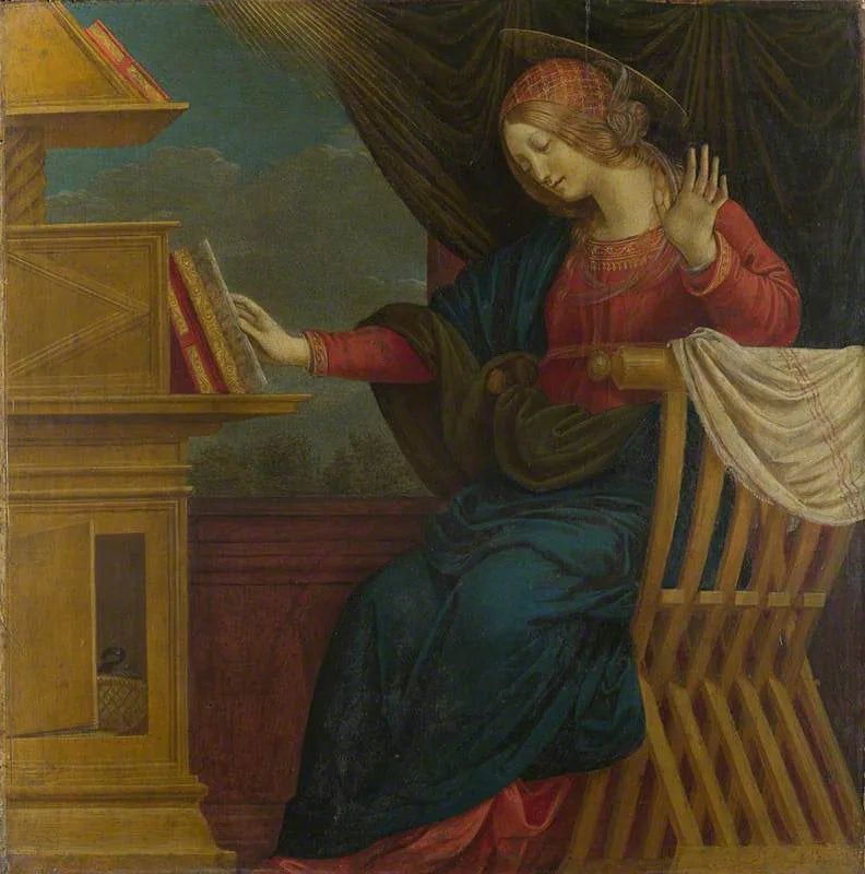 Annonseringen: Jomfru Maria - Gaudenzio Ferrari