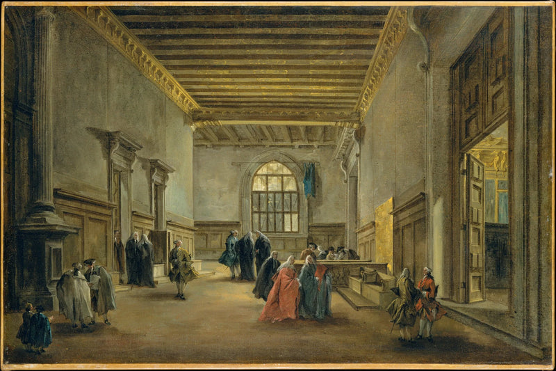 Antichambre i Sala del Maggior Consiglio - Francesco Guardi