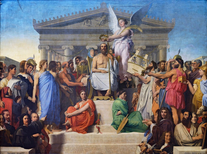 Homers Apoteose - Jean-Auguste-Dominique Ingres