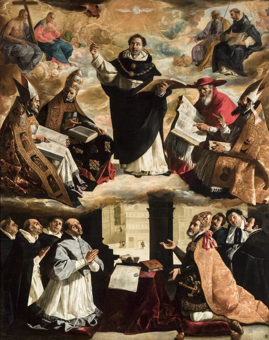 Saint Thomas Aquinas' Høydepunkt - Francisco de Zurbarán