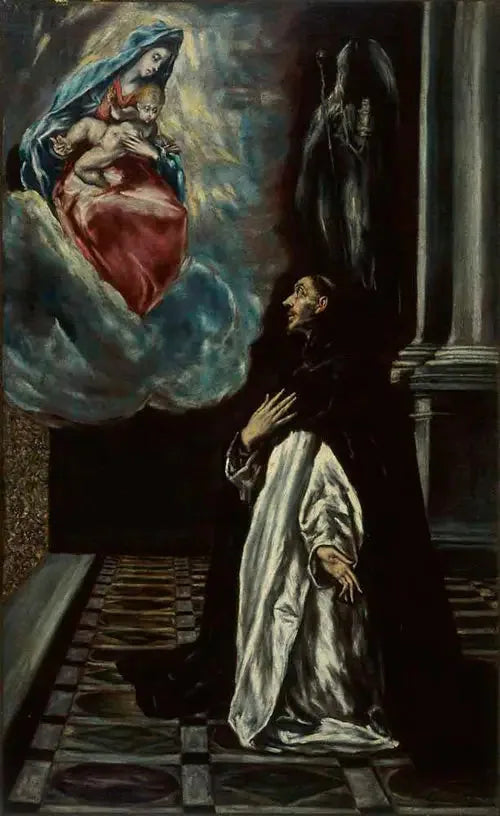 Jomfru Marias åpenbaring i Saint Hyacinthe - El Greco