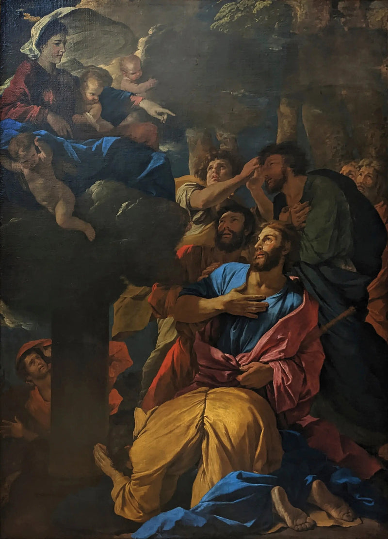 Åpenbaringen av Jomfruen ved Sankt Jakob den Store - Nicolas Poussin