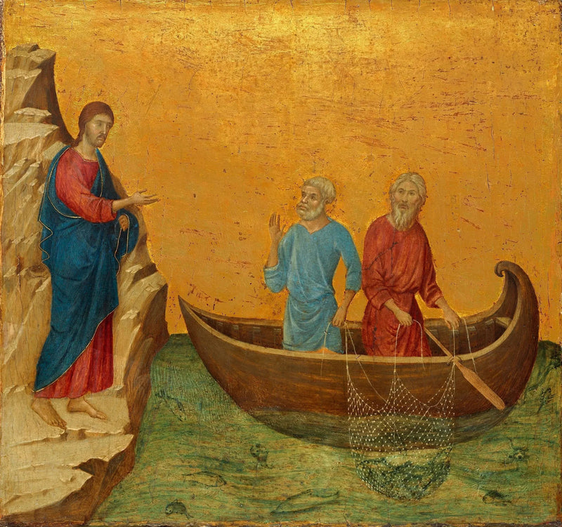 Apostlenes kall, Peter og Andreas - Duccio di Buoninsegna