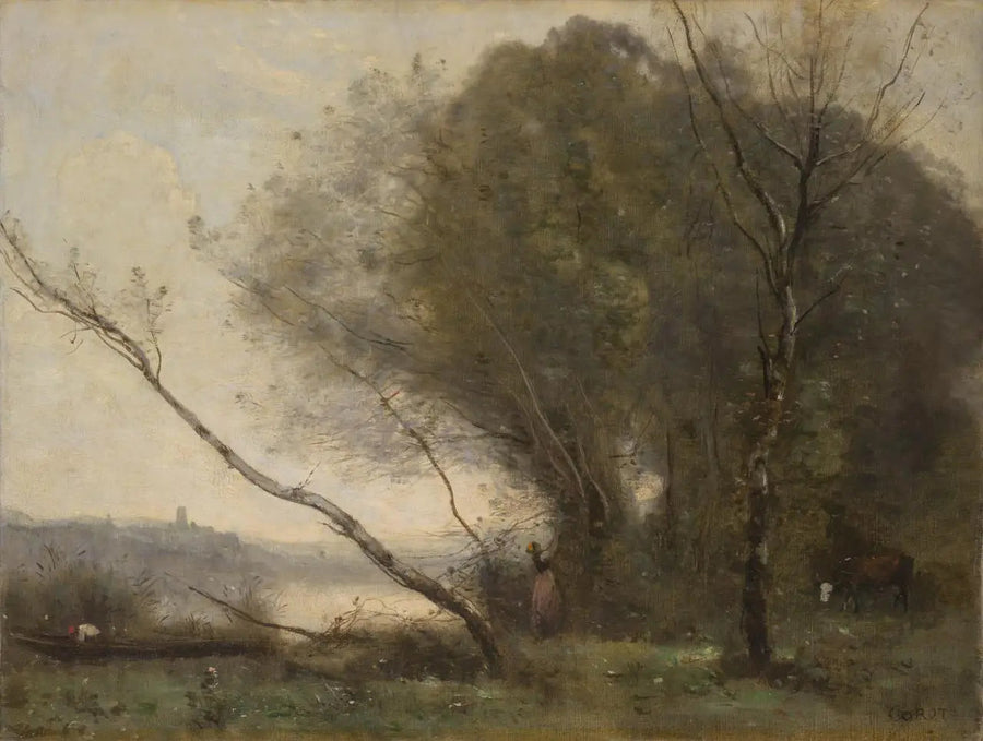 Den bøyde treet - Jean-Baptiste Camille Corot