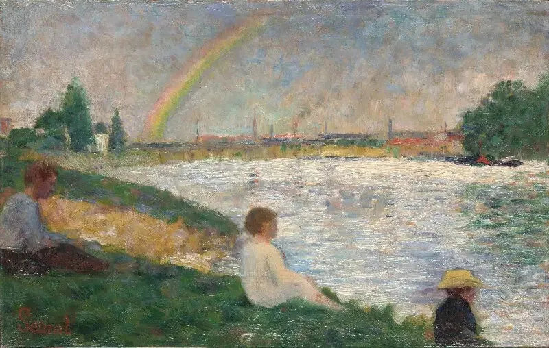 Regnbuen: Studie for «Badende i Asnières» - Georges Seurat