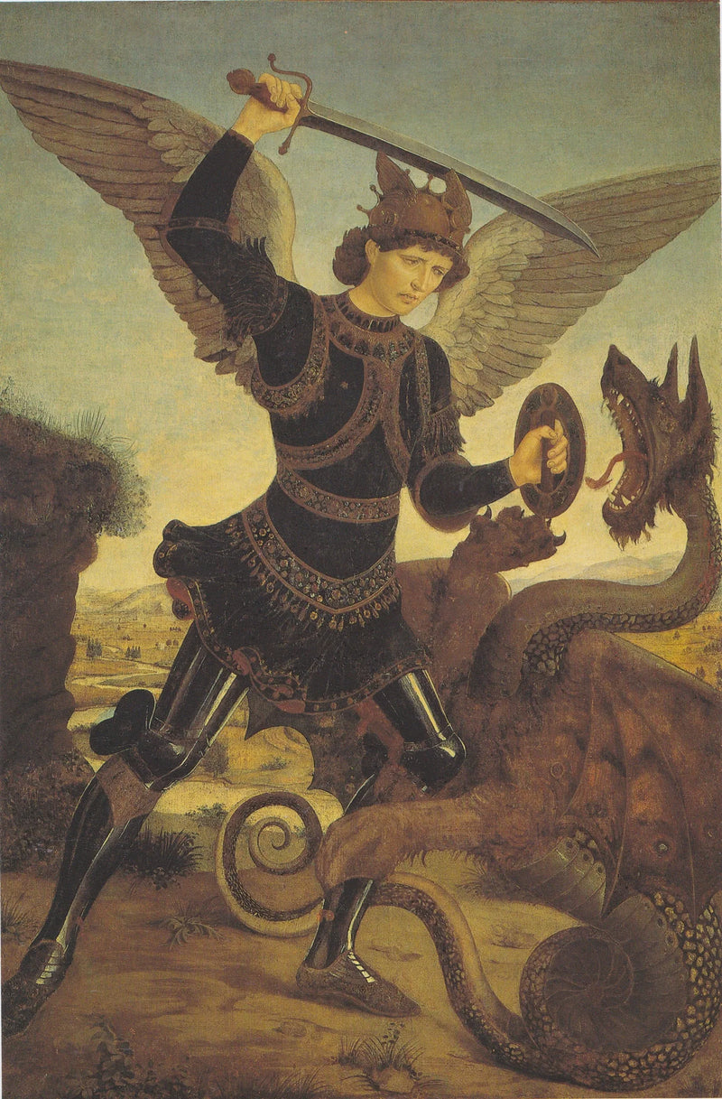 Erkeengelen Mikael og dragen - Cosimo Tura