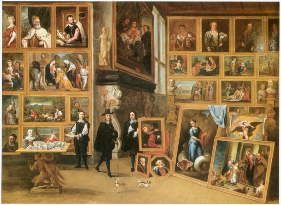 L'Archiduc Léopold-Guillaume i sitt galleri i Brussel - David Teniers den Yngre

Source:
L'Archiduc Léopold-Guillaume dans sa galerie à Bruxelles - David Teniers le Jeune