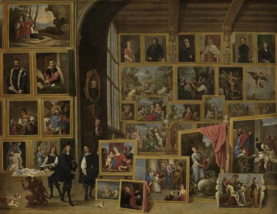 L'Archiduc Léopold-Guillaume i sitt galleri i Brussel (IV) - David Teniers den Yngre

Source:
L'Archiduc Léopold-Guillaume dans sa galerie à Bruxelles (IV) - David Teniers le Jeune