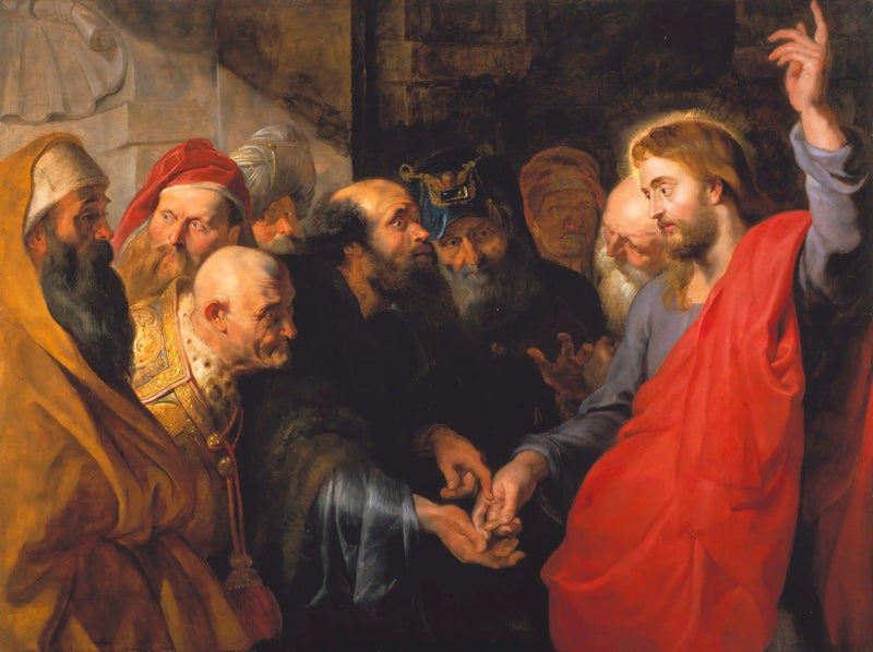 Tributtskatten (Matteus 22:19) - Peter Paul Rubens