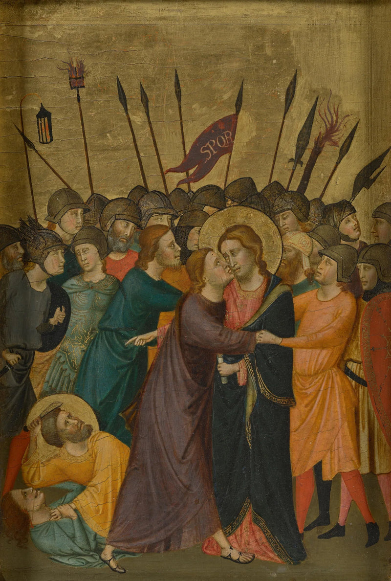 Jesu- arrestasjonen - Mester av San Martino alla Palma