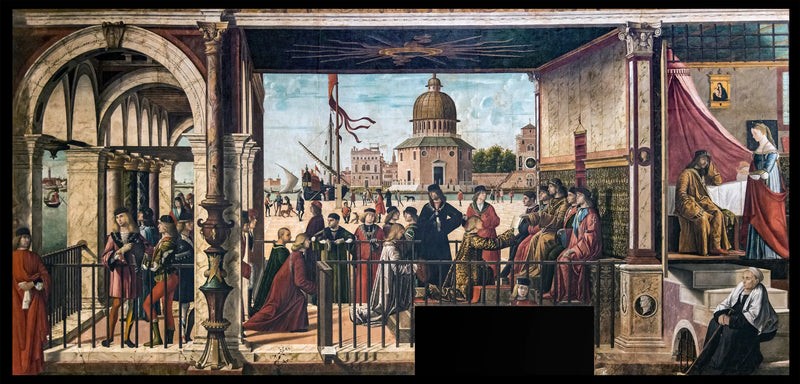 Ankomsten av de engelske ambassadørene ved bretonenes konges hoff - Vittore Carpaccio