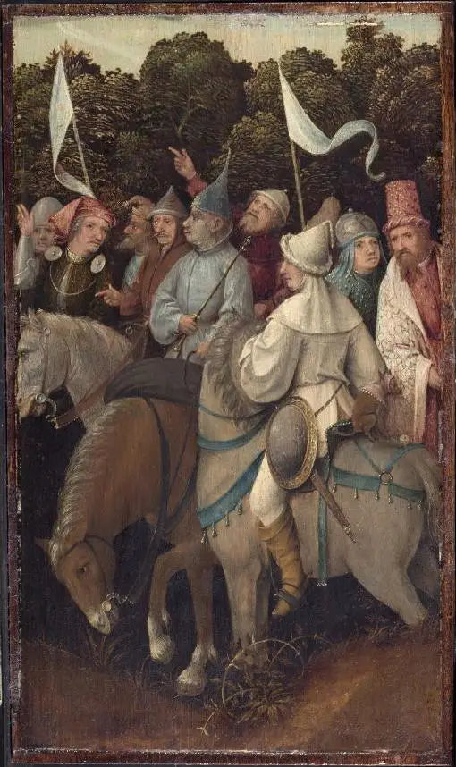De tre vise menn ankommer - Hieronymus Bosch