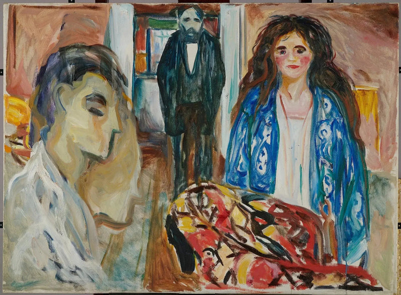 Kunstneren og hans modell. Jalousi - Edvard Munch