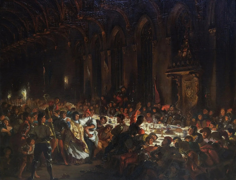 Biskopens mord i Liège - Eugène Delacroix