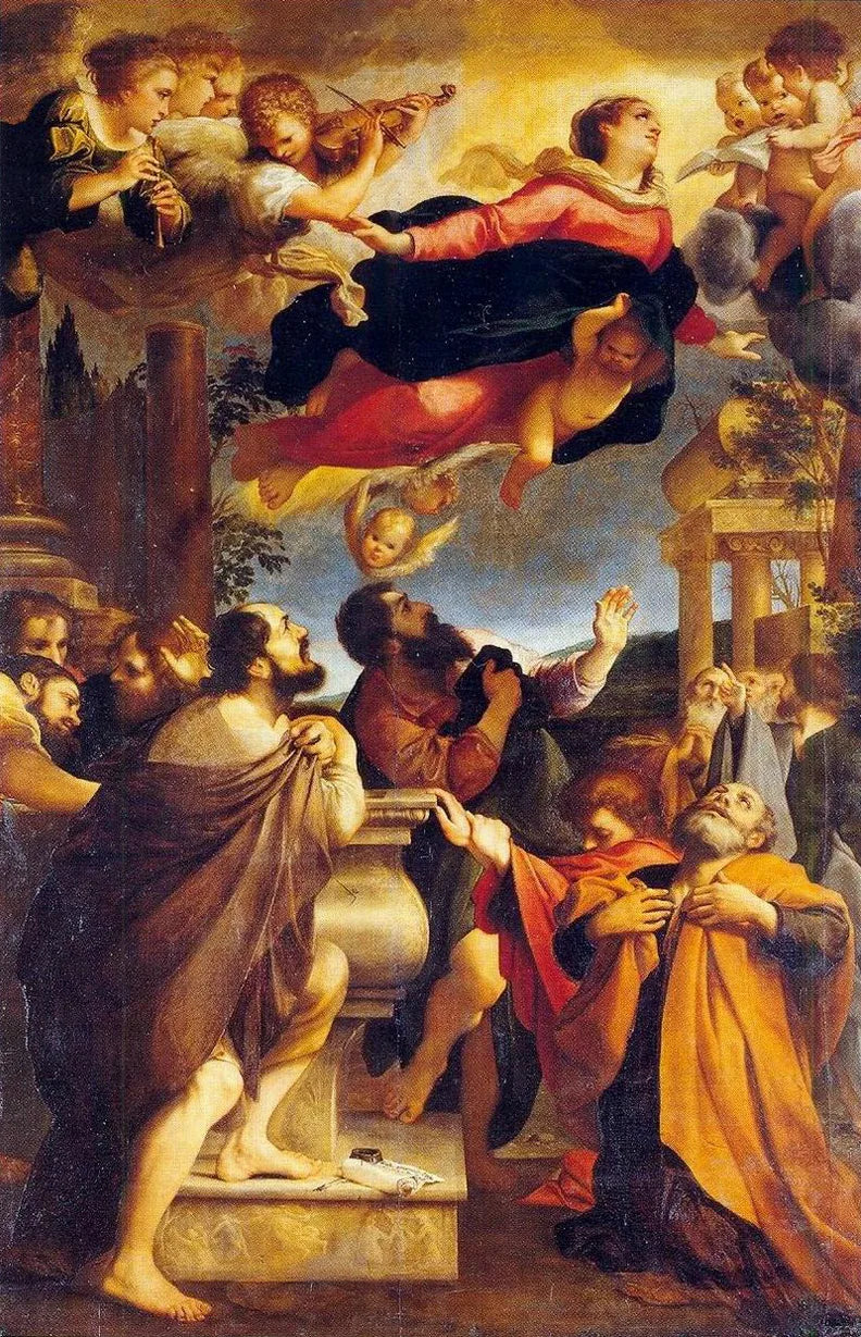 Jomfru Marias Antakelse - Annibale Carracci