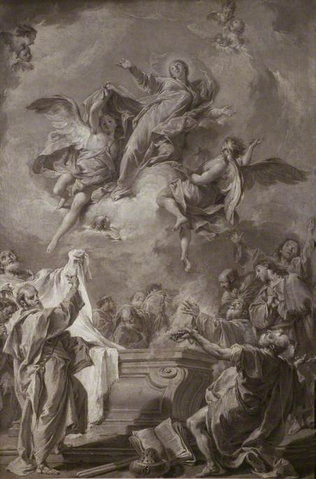 Jomfru Marias Antakelse - Giovanni Battista Pittoni