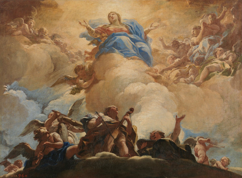 Jomfru Marias Antakelse - Luca Giordano