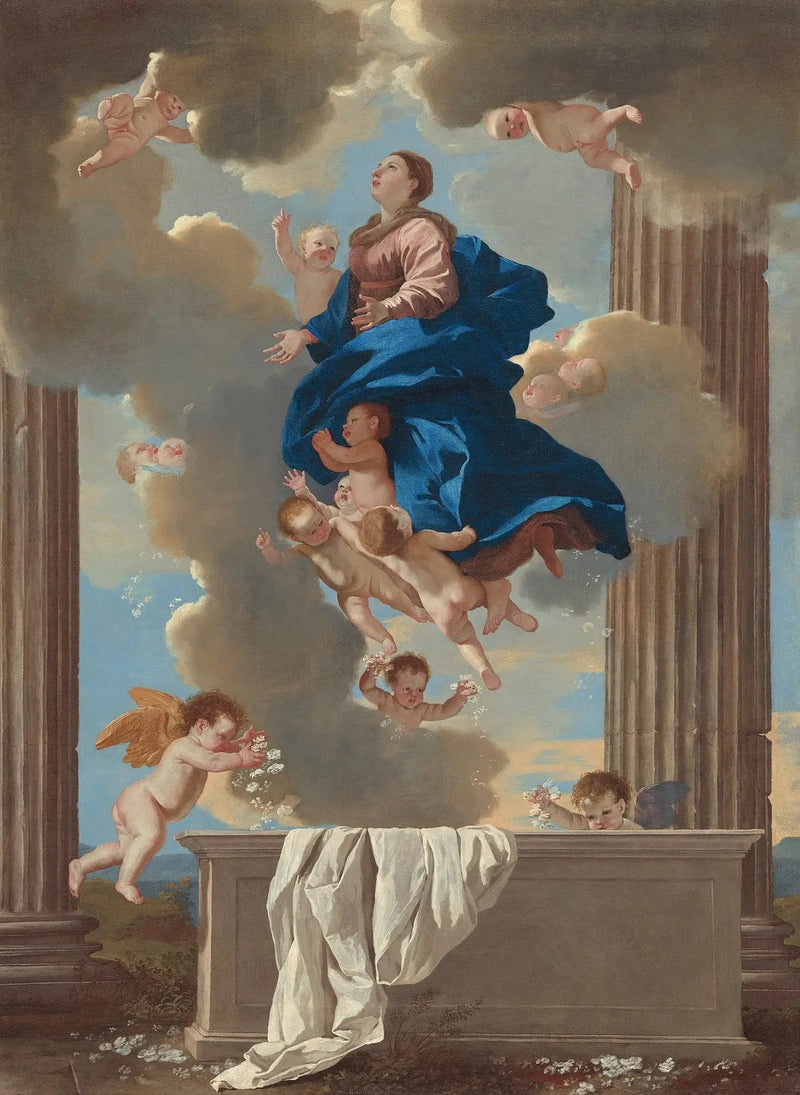 Jomfru Marias Antakelse - Nicolas Poussin
