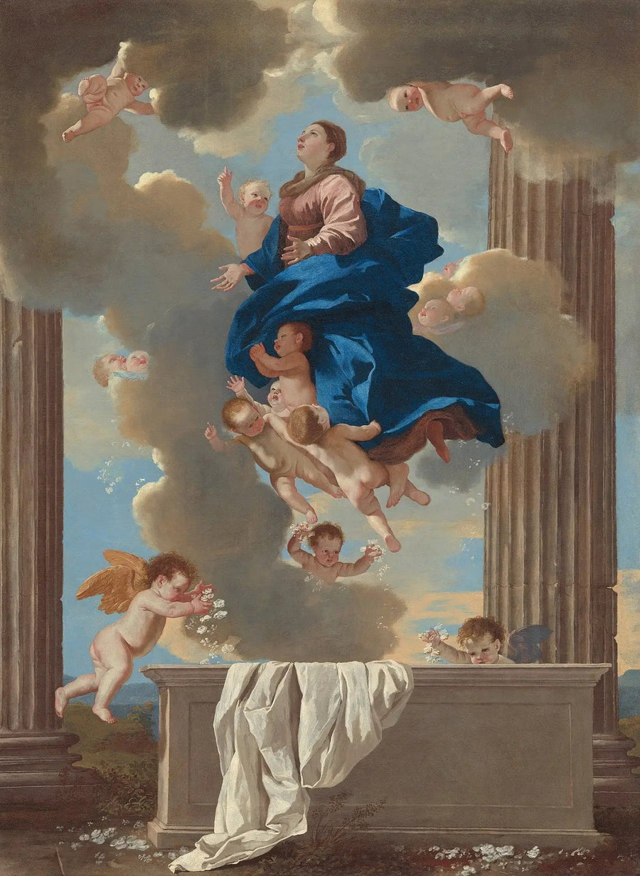 Jomfru Marias Antakelse - Nicolas Poussin