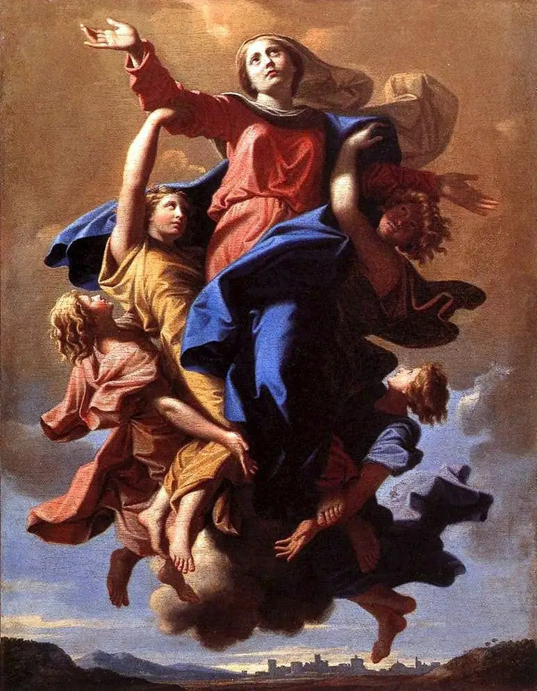 Jomfru Marias Antakelse - Nicolas Poussin