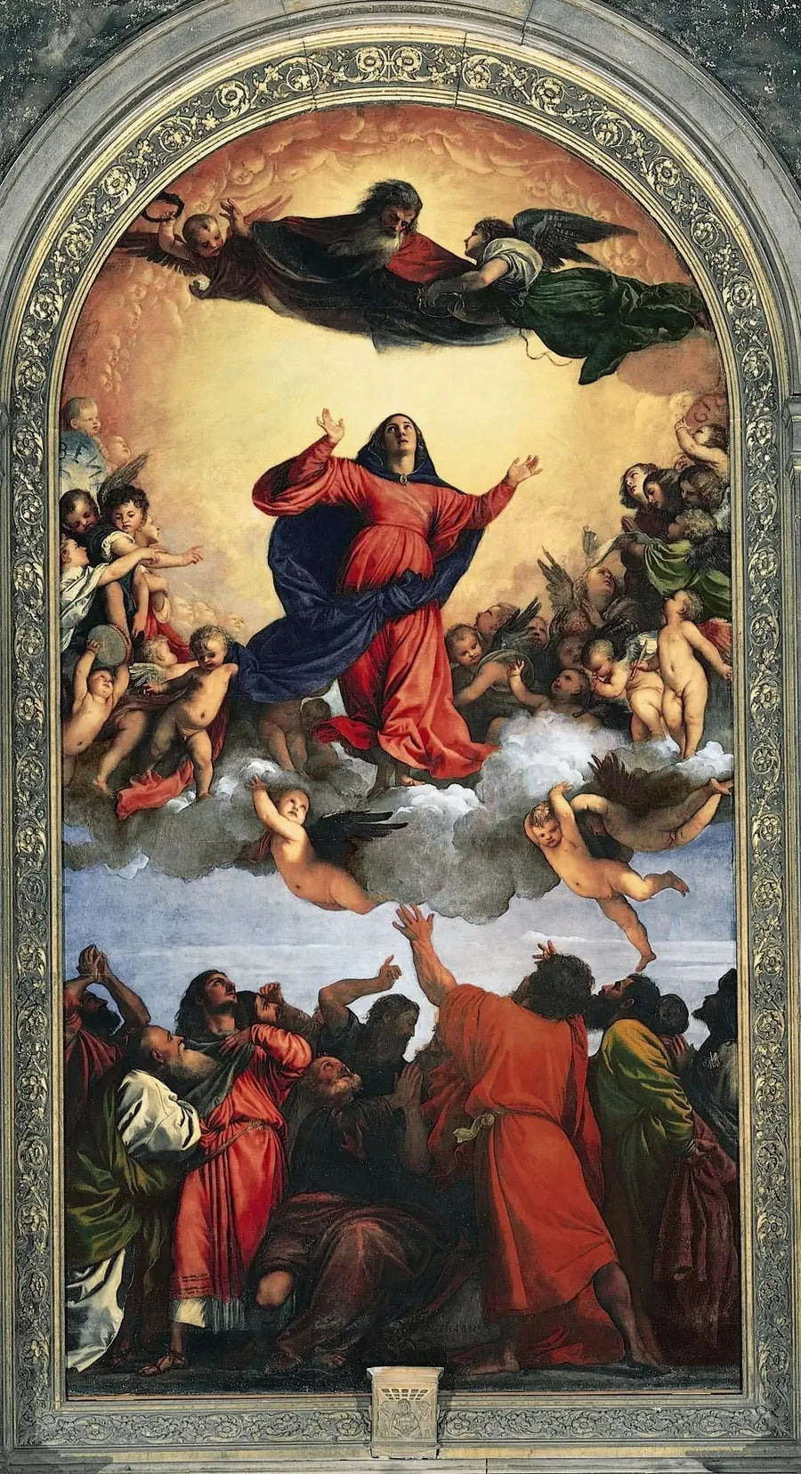 Jomfru Marias Antakelse - Titian