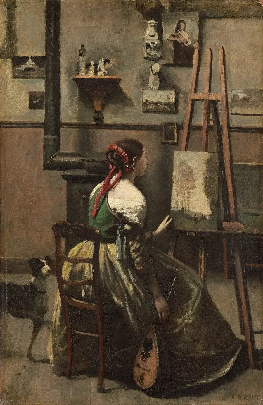 Kunstnerens verksted - Jean-Baptiste Camille Corot