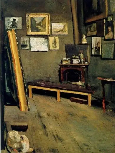 Kunstnerens verksted, rue Visconti - Frédéric Bazille