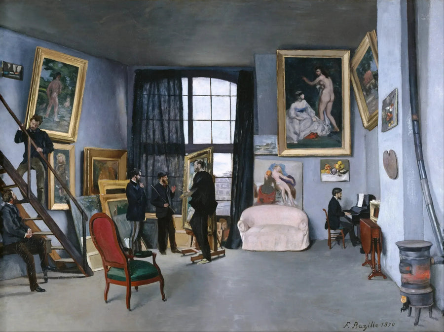 Atelier i rue de la Condamine - Frédéric Bazille