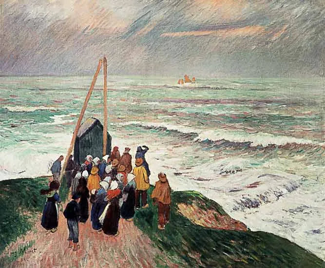 Venter på at fiskerne skal komme tilbake - Henry Moret