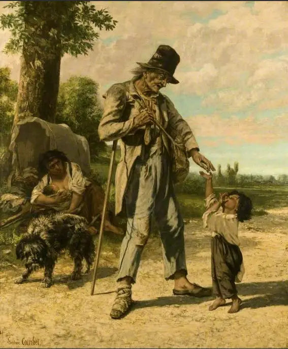 En bønfaldendes bønn i Ornans - Gustave Courbet