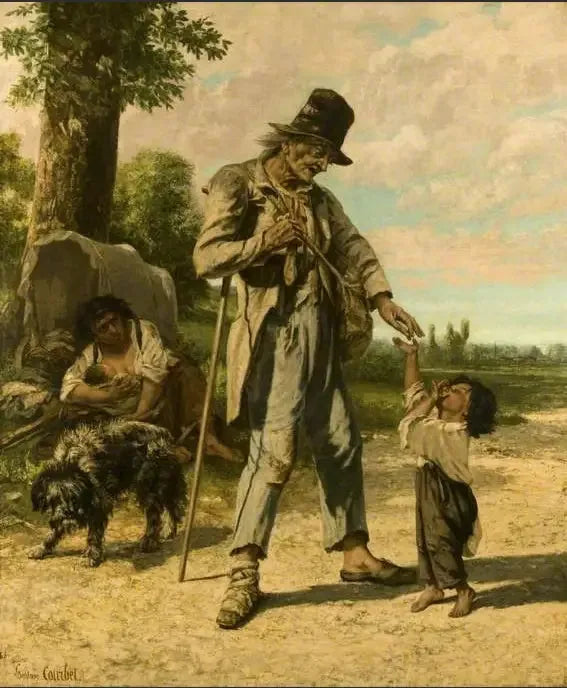 En bønfaldendes bønn i Ornans - Gustave Courbet
