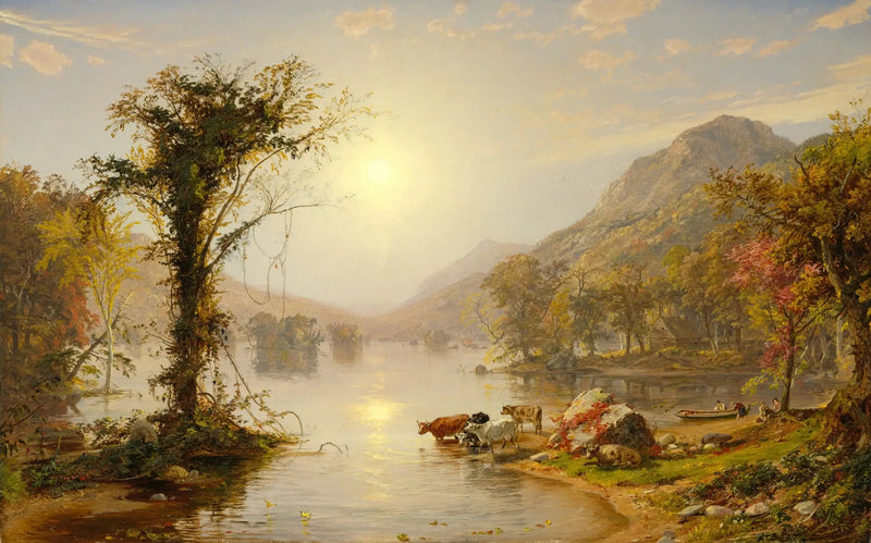 Høsten på innsjøen Greenwood - Jasper Francis Cropsey