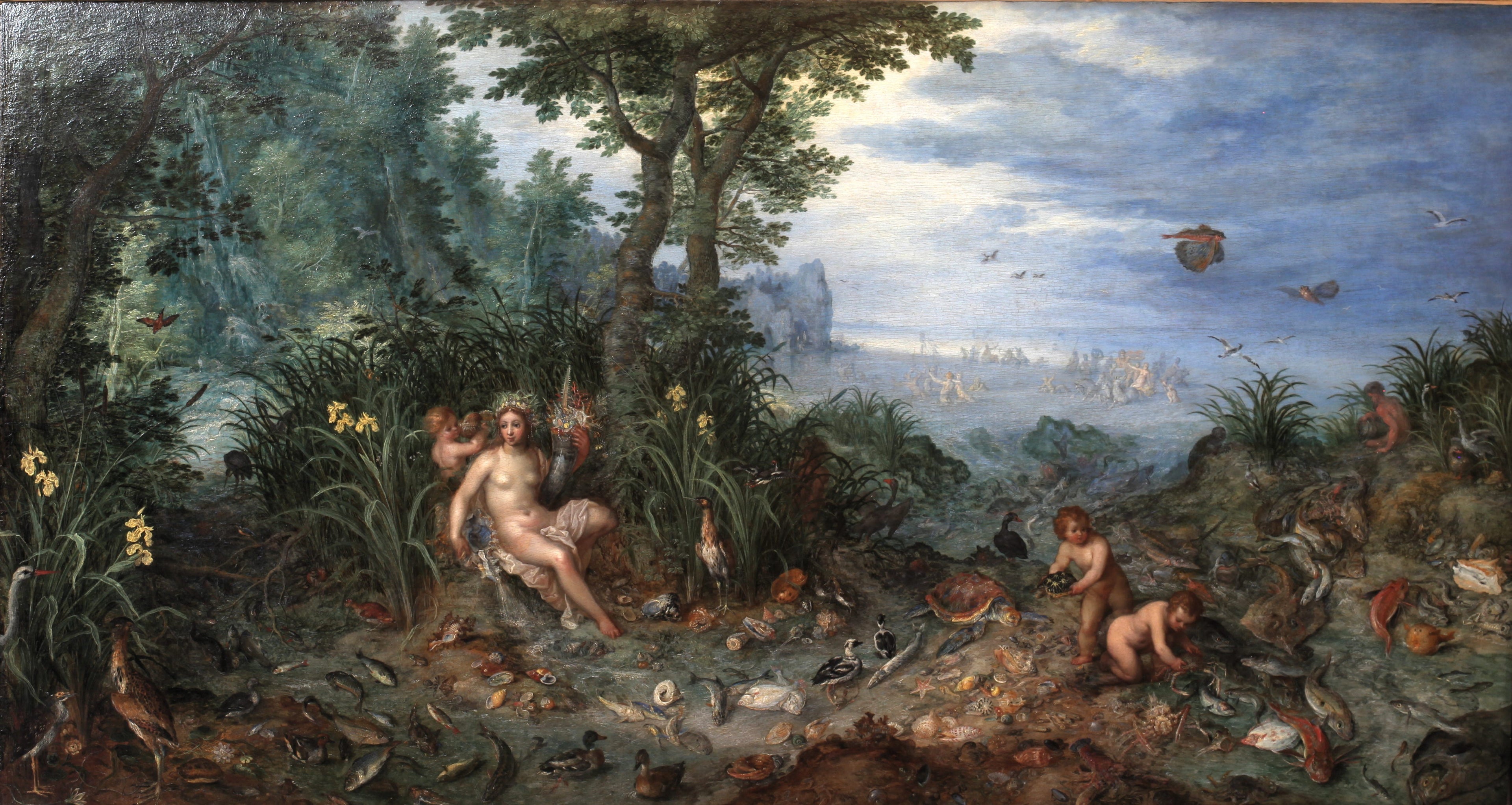 L'Eau - Jan Brueghel l'Ancien image 1 reproduction réalisée par Alpha Reproduction