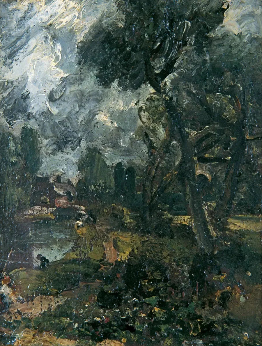 Slusen i Flatford fra broen - John Constable