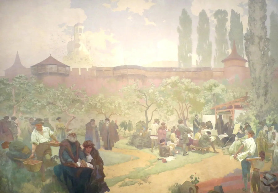 Brorskapsskolen i Ivančice - Alphonse Mucha