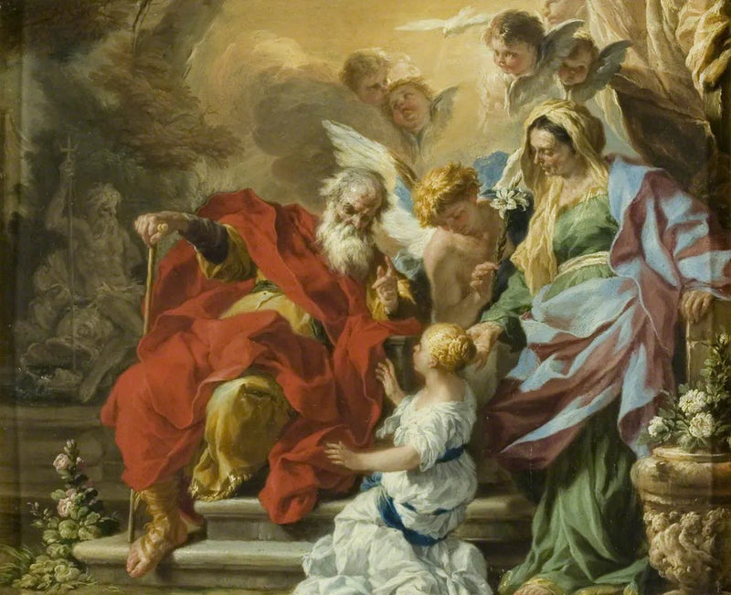 Jomfru Marias utdannelse - Francesco Solimena
