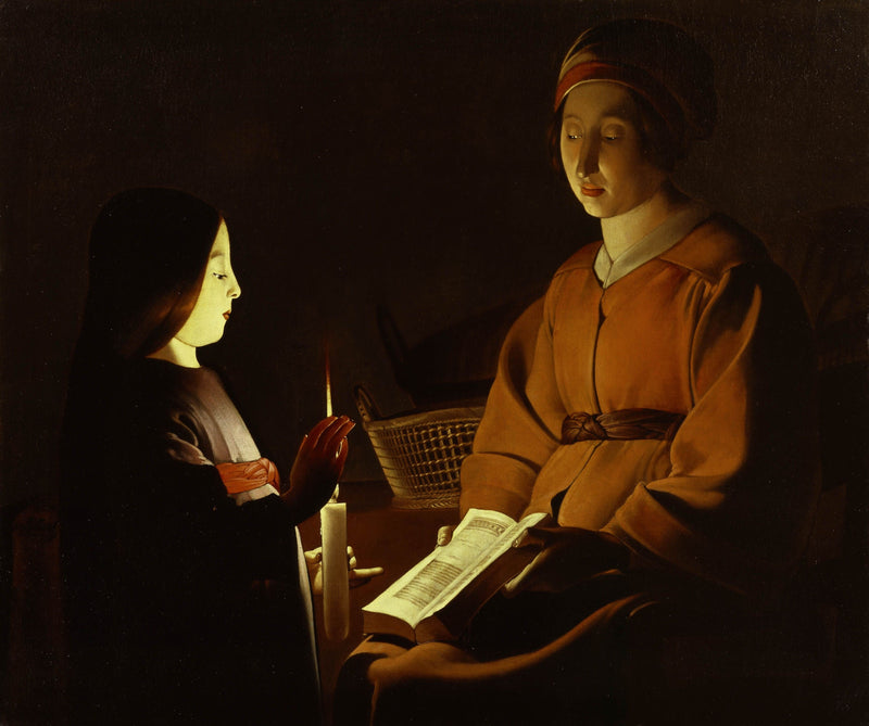 Jomfru Marias utdannelse - Georges de La Tour