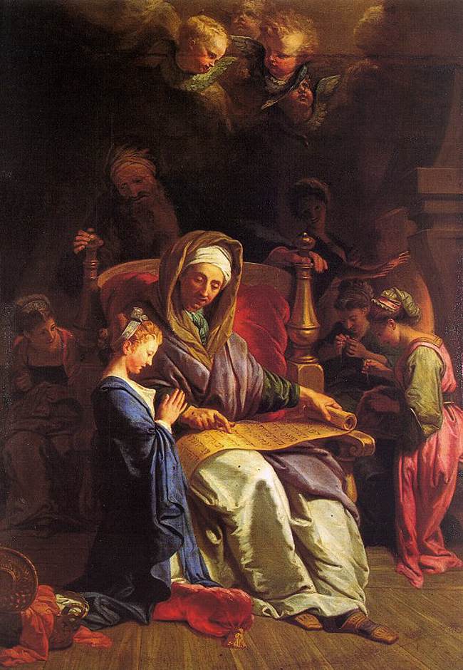 Jomfru Marias utdannelse - Jean-Baptiste Jouvenet