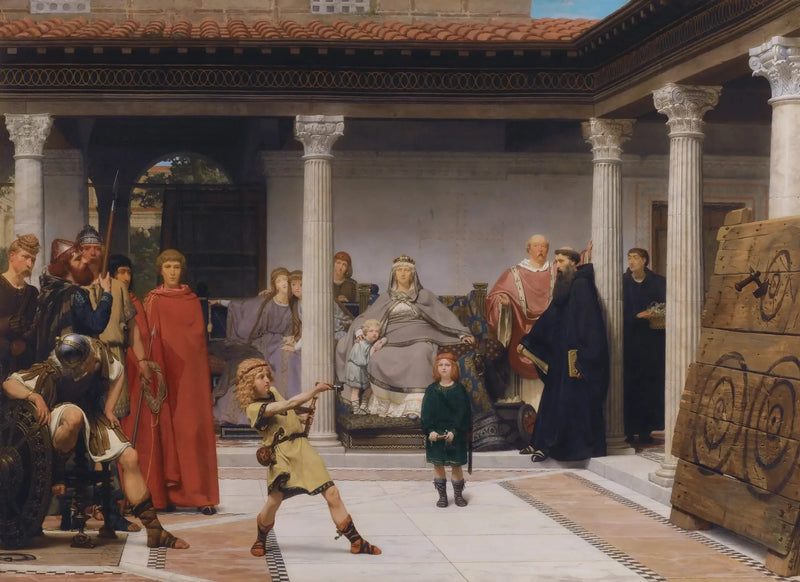 Barnas oppdragelse av Clovis - Lawrence Alma-Tadema
