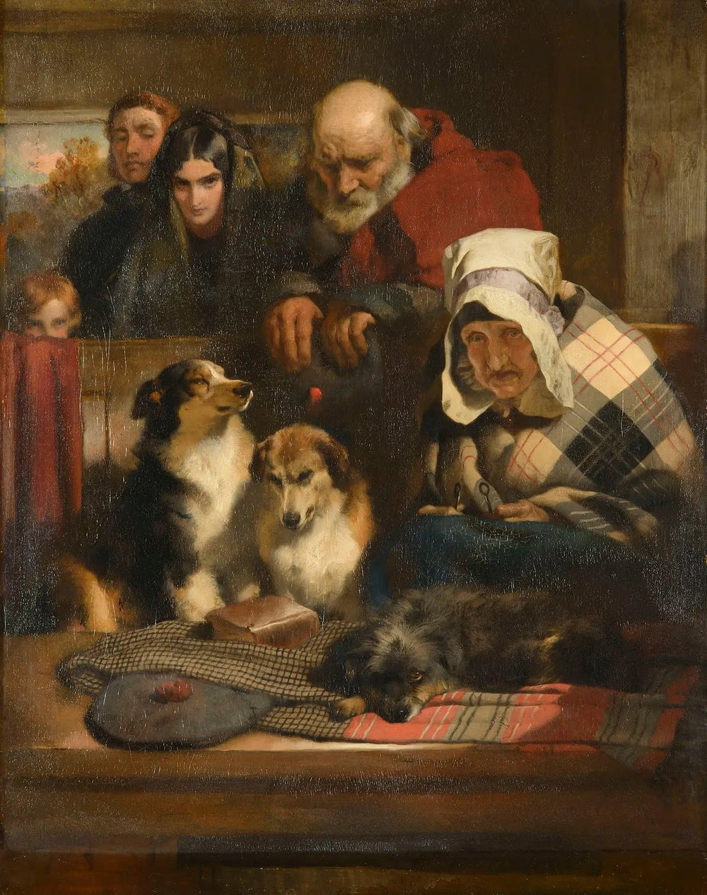 L'Église libre - Edwin Henry Landseer image 1 copie peinte à la main à l’huile