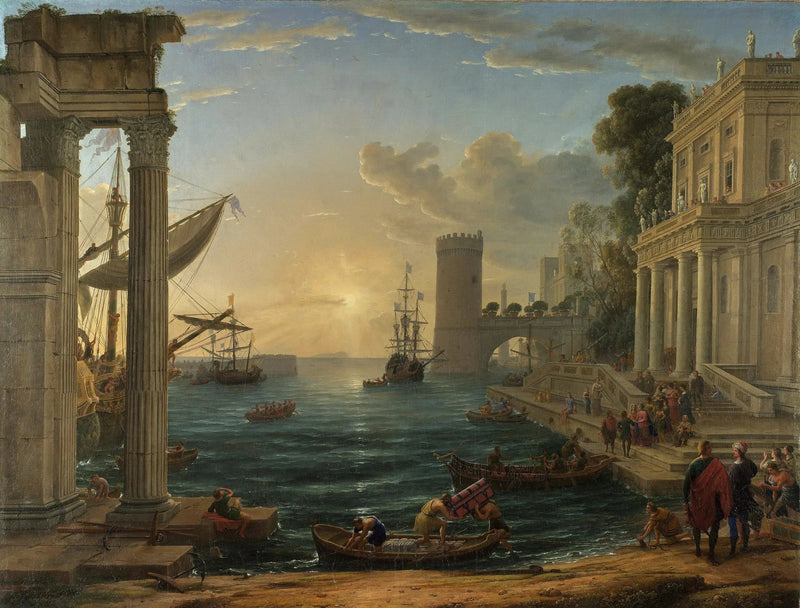 Kongens avreise fra Saba-dronningen - Claude Lorrain