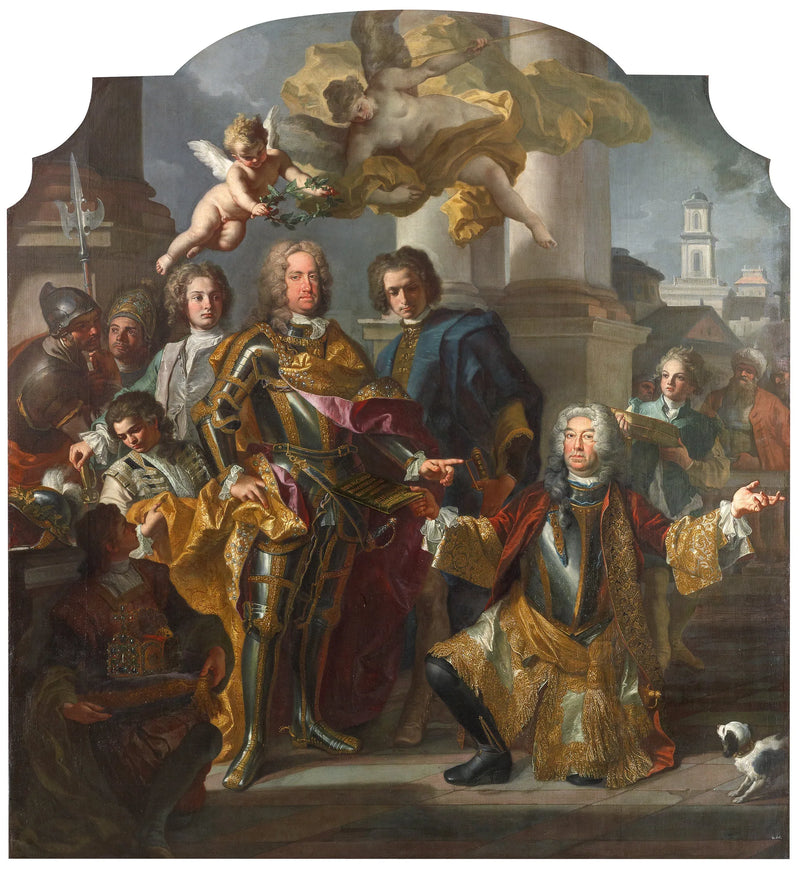 Keiser Karl VI og Gundacker, greve Althann - Francesco Solimena