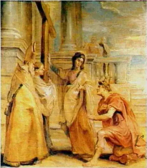 Keiseren Konstantin ærer den sanne korset - Peter Paul Rubens
