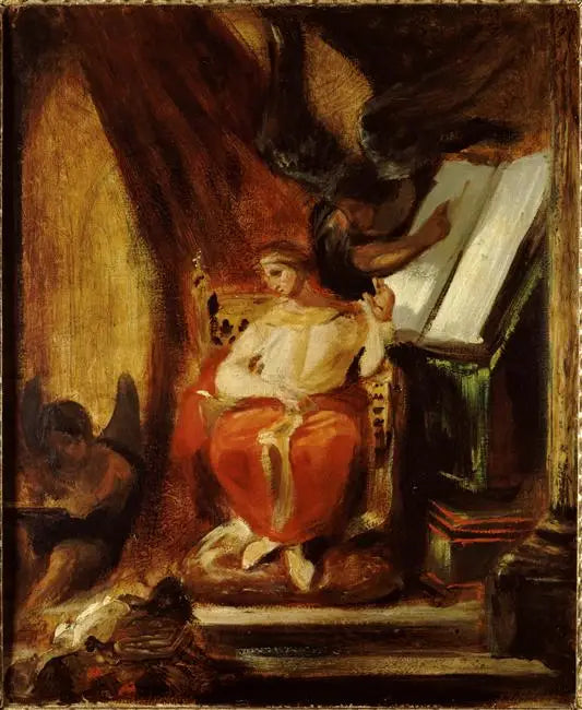 Keiser Justinian som komponerer sine institutter - Eugène Delacroix