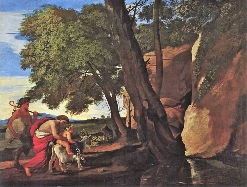Bacchus barndom - Nicolas Poussin